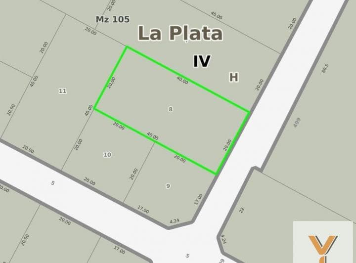 Terreno en Venta - 800 m² - Manuel B. Gonnet - 2