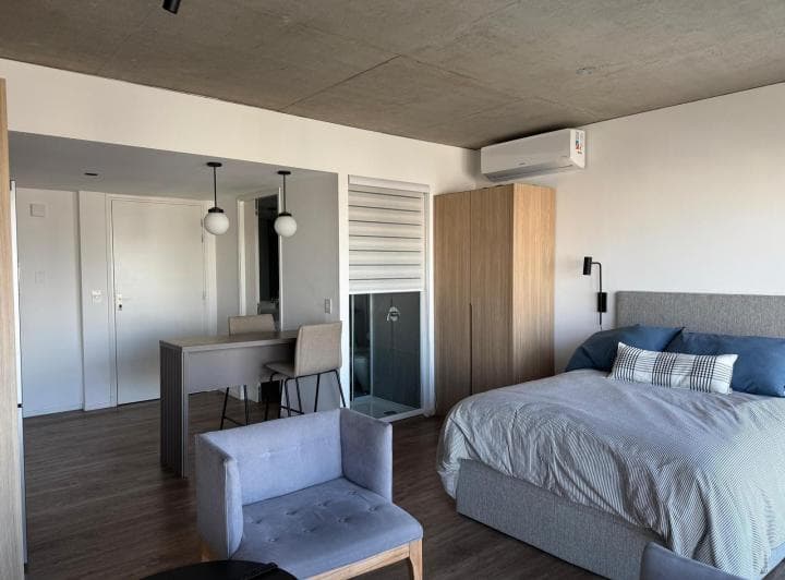 Alquiler Temporario, Amoblado y Equipado, Studio Piso Alto – Quartier del Bajo - 4