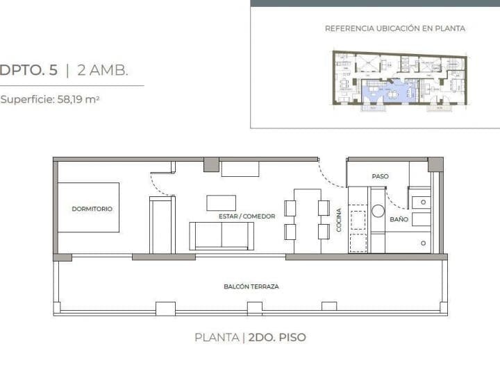 Departamento en San Telmo - 2