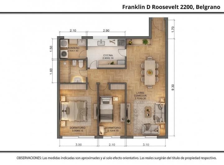 Venta | Departamento | 3 Ambientes | Belgrano | Vista Abierta - 2