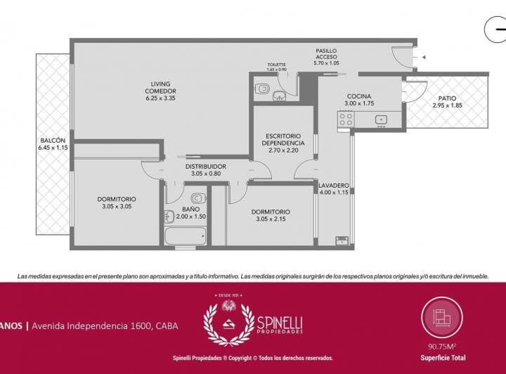 Venta Departamento Semipiso 4 Ambientes 91 m² en Monserrat con Balcón Al Frente Apto Crédito Todo Luz - 3