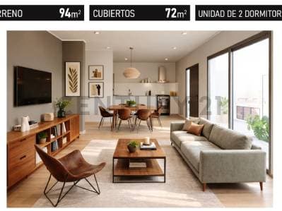 65 e/ 18 y 19 PH interno a Estrenar 2 Dormitorios + 2 Patios Entrega Diciembre 2026 - Principal