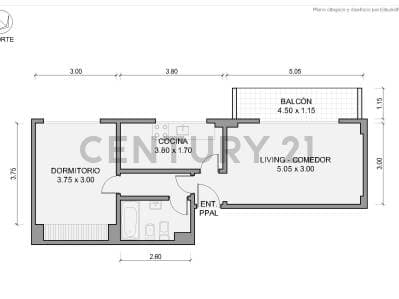 VENTA DEPTO 2 AMBIENTES VISTA Y BALCON - COGHLAN - 2