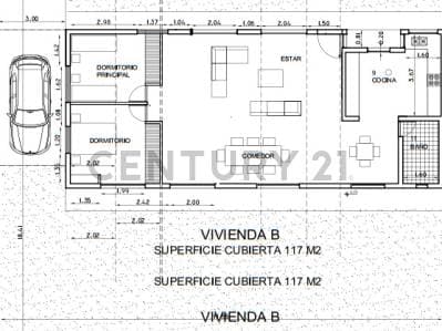 CASA EN VENTA EN GONNET A TERMINAR - CON PARQUE - 2 DORMITORIOS - VILLA CASTELLS - 2