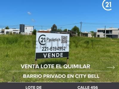 Venta Lote City Bell, Quimiliar - Principal