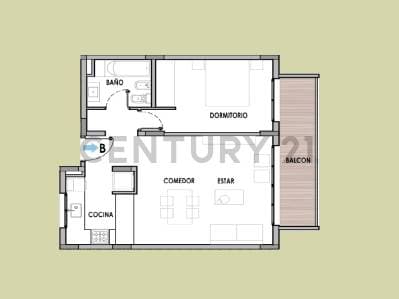 DEPARTAMENTO VENTA 1 DORMITORIO DE POZO LA PLATA - 2