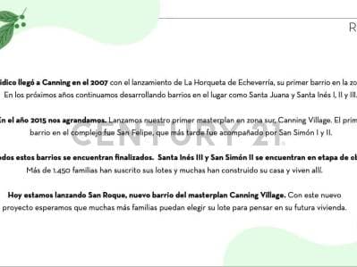 Lote en venta en barrio San Roque - Canning Village - - 4