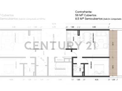 DEPARTAMENTO EN VENTA EN LA PLATA DE 1 DORMITORIO CON COCHERA - ENTREGA 1ER TRIMESTRE 2027 - 3