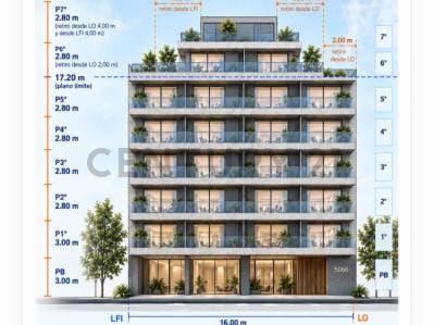 Terreno Edificable en Vélez Sarsfield | 906 m² Comercializables | PB + 5 Pisos + 2 Retiros | Vélez S - 2