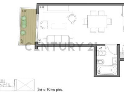VENTA DEPARTAMENTO MONOAMBIENTE EN OBRA EN VILLA CRESPO - FINANCIACIÓN - Principal