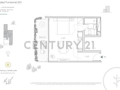 Venta Monoambiene Studio al frente Balcón Caballito Financiación Anticipo y cuotas - 2