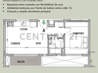 DEPARTAMENTO DE 1 DORMITORIO - VENTA - LA PLATA - EN OBRA INICIADA - 2