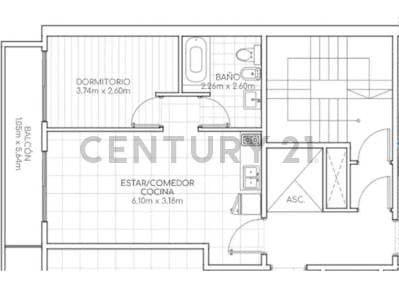 Departamento 2 Ambientes Balvanera - 3