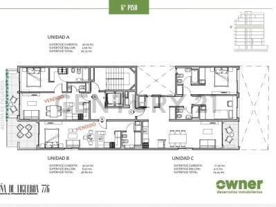 VENTA 3 AMBIENTES A ESTRENAR | 75 M² | 2 BAÑOS | SUITE | GREEN ROOF TOP | ALMAGRO - 5