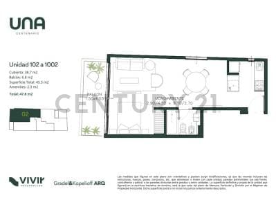 VENTA DEPARTAMENTO 1 AMBIENTE DIVISIBLE EN VILLA CRESPO - 2
