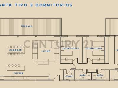 Departamento 4 ambientes en Terrazas de La Mansa - 2