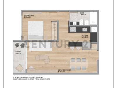 VENTA DEPARTAMENTO SAN MARTIN DE LOS ANDES . CASCO CENTRICO . DESARROLLO EN POZO -2 AMB C/BALCON - 2