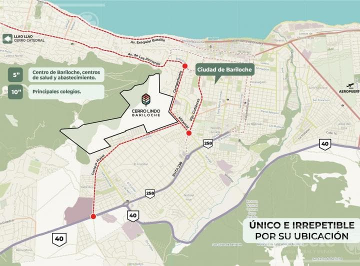 Terreno en Venta - Cerro Lindo, en El Centro de Bariloche. - 3
