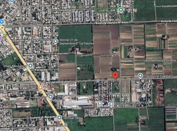 Terreno 12ha o Fraccionado, 10 Lotes de 1ha Aprox, Pasos Av San Martin - 3