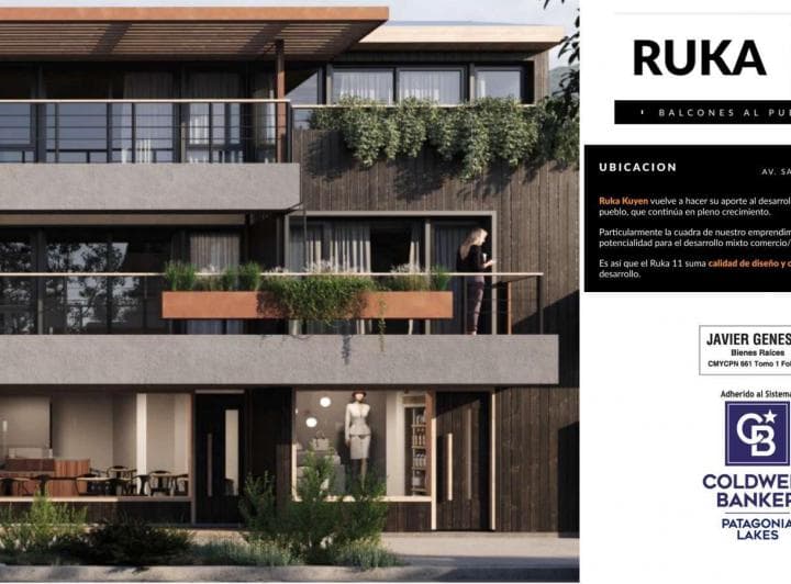 Venta Departamento 1 Habitación 53.8 m² Balcón Primer Piso/uf 17 Ruka 11, San Martín de Los Andes - 2