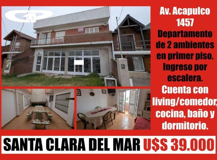 Departamento en Santa Clara del Mar. Av Acapulco 1457 - 3