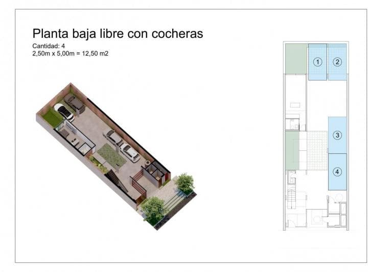 Cochera Descubierta con Porton Automatico a Estrenar. - 4