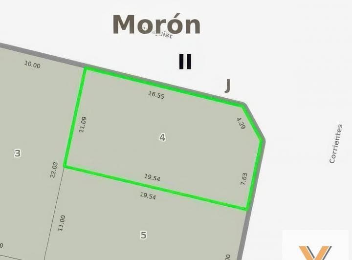 Terreno en Venta - 207 m² - Morón - 5