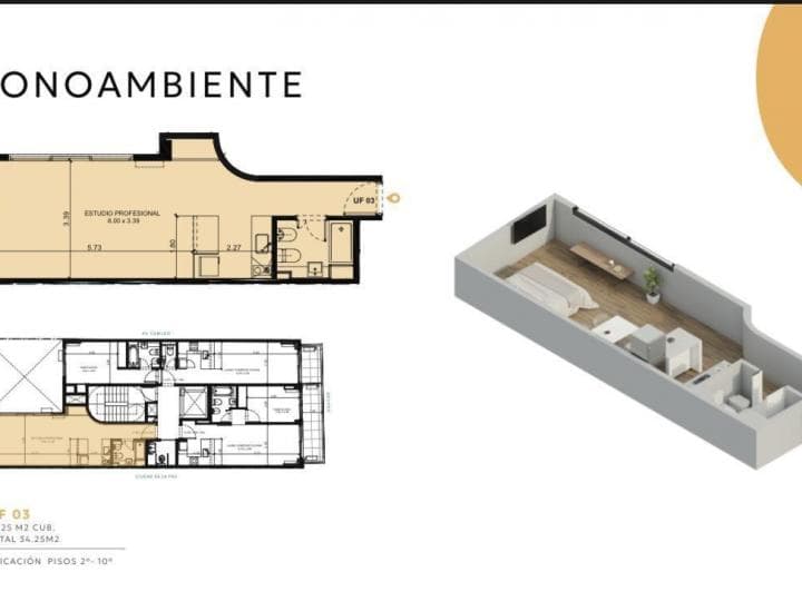 Venta Departamento Monoambiente Amenities en Belgrano - 3