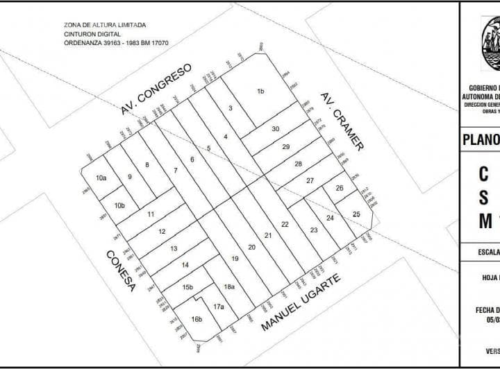 Terreno a m a Av con 12,30 m de Frente - 3