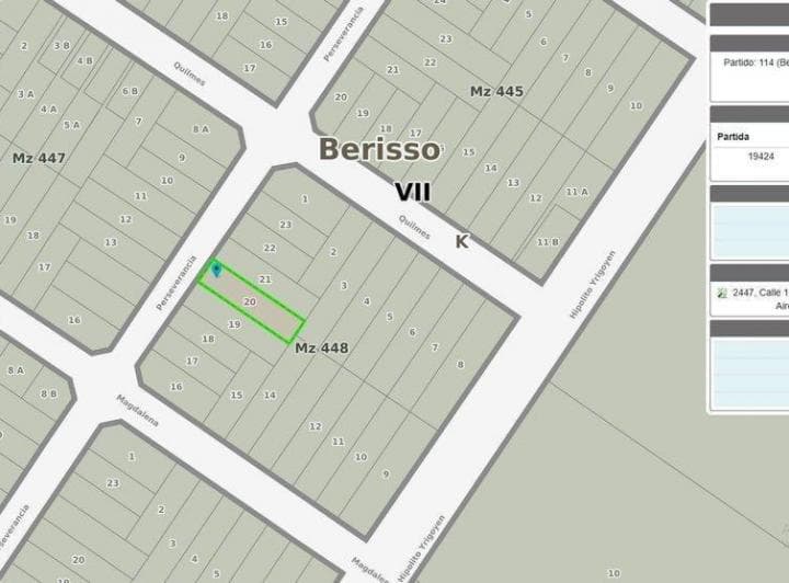 Lote en Venta en Berisso con Escritura - 5