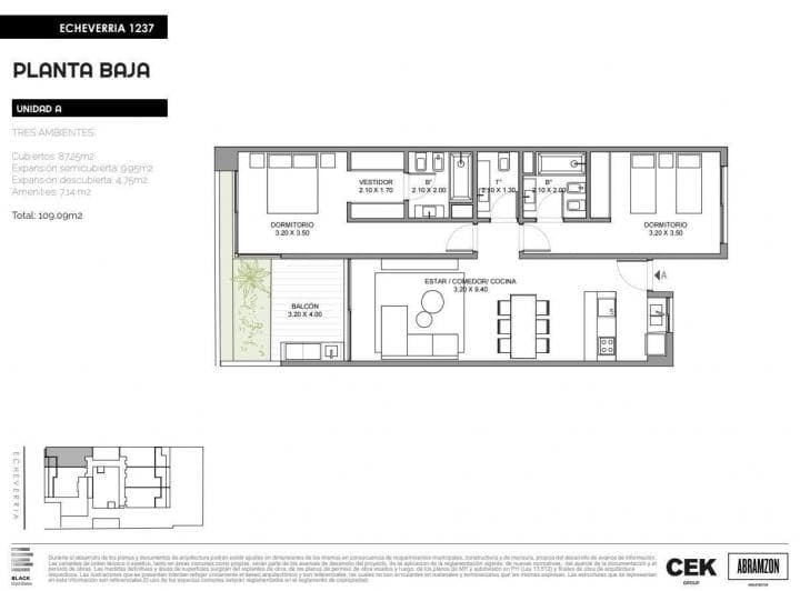 Departamento Venta 3 Ambientes Barrio Chino - 3