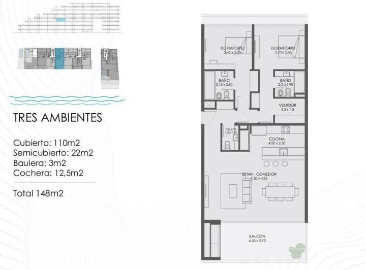 Departamento 3 Ambientes en Acqua Marinas, Nordelta - 2