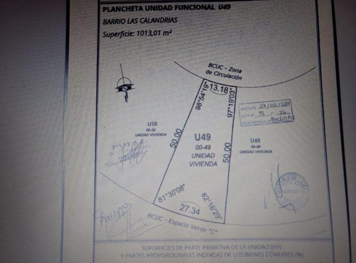 Lote en Santomas de 1013 m² Aprox en Etapa 1 - 5