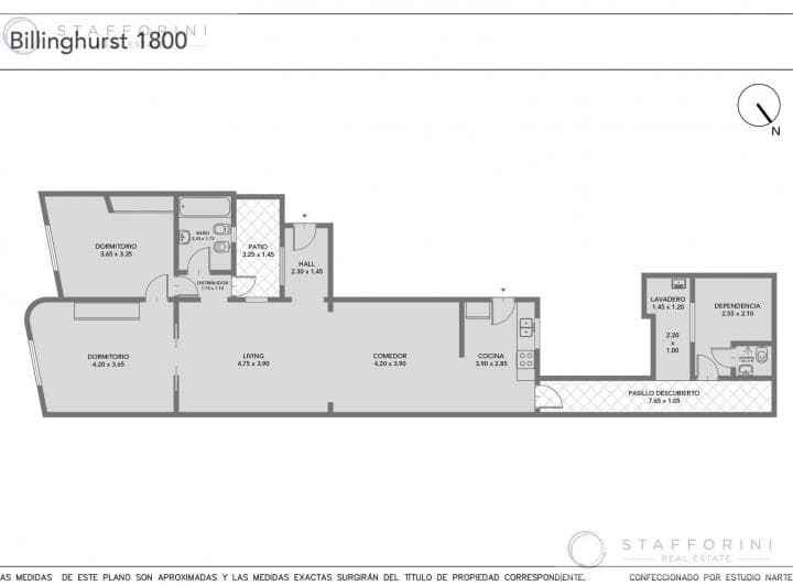Departamento de 3 Ambientes en Planta Baja - 2