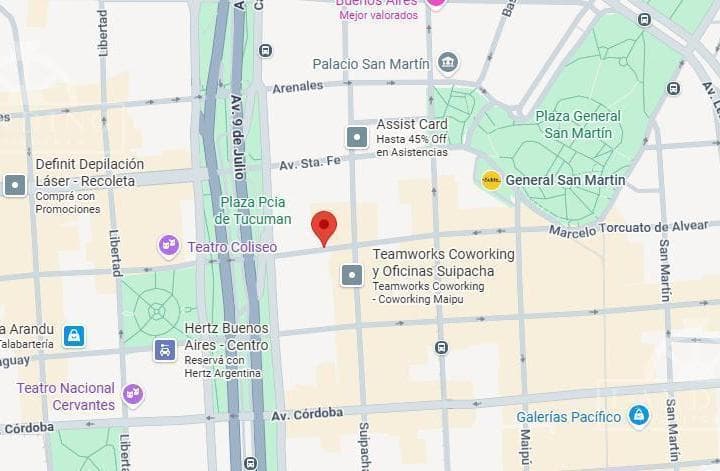 Terreno en Venta Sobre Marcelo T. de Alvear Vendibles 1013 m² - 2