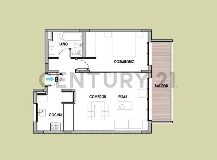 Departamento Venta 1 Dormitorio de Pozo La Plata - 2